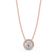 Zawieszka z różowego z diamentami