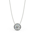 Zawieszka z białego złota z diamentem 0,40ct